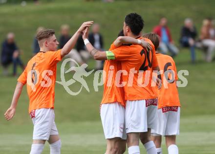 Fussball Kaerntner Liga. Koettmannsdorf gegen Spittal. Torjubel Dejan Kecanovic (Spittal). Koettmannsdorf, am 24.5.2017.
Foto: Kuess
---
pressefotos, pressefotografie, kuess, qs, qspictures, sport, bild, bilder, bilddatenbank