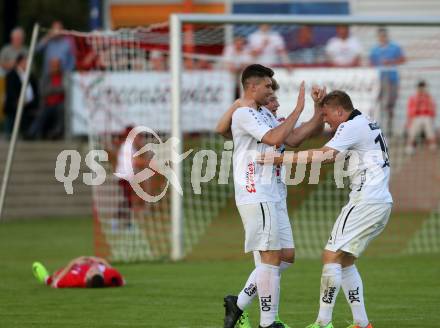 Fussball. Kaerntner Liga. WAC Amateure gegen SAK. Torjubel Daniel Camber (WAC). St. Andrae, 26.5.2017. 
Foto: Kuess
---
pressefotos, pressefotografie, kuess, qs, qspictures, sport, bild, bilder, bilddatenbank