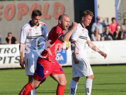 Fussball. Kaerntner Liga. WAC Amateure gegen SAK. Torjubel Christian Dlopst, (SAK). St. Andrae, 26.5.2017. 
Foto: Kuess
---
pressefotos, pressefotografie, kuess, qs, qspictures, sport, bild, bilder, bilddatenbank