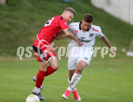 Fussball. Kaerntner Liga. WAC Amateure gegen SAK. Amar Hodzic (WAC), Jurinic Andrej (SAK). St. Andrae, 26.5.2017. 
Foto: Kuess
---
pressefotos, pressefotografie, kuess, qs, qspictures, sport, bild, bilder, bilddatenbank