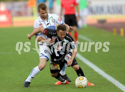 Fussball Bundesliga. RZ Pellets WAC gegen  SK Puntigamer Sturm Graz.  Christian Klem,  (WAC), Philipp Huspek (Graz). Wolfsberg, am 28.5.2017.
Foto: Kuess

---
pressefotos, pressefotografie, kuess, qs, qspictures, sport, bild, bilder, bilddatenbank