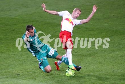 Fussball OEFB Samsung Cupfinale. SK Rapid Wien gegen FC Red Bull Salzburg. Stefan Schwab, (Wien), Konrad Laimer  (Salzburg). Klagenfurt Woertherseestadion, am 1.6.2017.
Foto: Kuess

---
pressefotos, pressefotografie, kuess, qs, qspictures, sport, bild, bilder, bilddatenbank