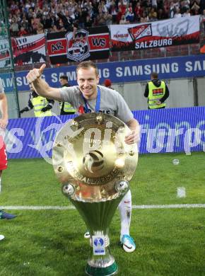 Fussball OEFB Samsung Cupfinale. SK Rapid Wien gegen FC Red Bull Salzburg. Jubel Christian Schwegler (Salzburg). Klagenfurt Woertherseestadion, am 1.6.2017.
Foto: Kuess

---
pressefotos, pressefotografie, kuess, qs, qspictures, sport, bild, bilder, bilddatenbank