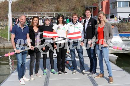 Rudern. Martin Kobau, Michaela Taupe Traer, Johanna Kristof, Magdalena Lobnig, Florian Berg, Gabriel Hohensasser, Barbara Pirker. Voelkermarkt, am 2.4.2017.
Foto: Kuess
---
pressefotos, pressefotografie, kuess, qs, qspictures, sport, bild, bilder, bilddatenbank