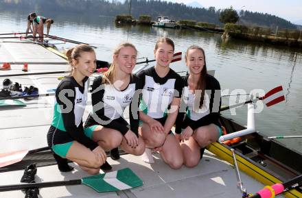 Rudern. Verena Baumann, Valentina Starc, Viktoria Petschnig, Theresa Kovac. Voelkermarkt, am 2.4.2017.
Foto: Kuess
---
pressefotos, pressefotografie, kuess, qs, qspictures, sport, bild, bilder, bilddatenbank