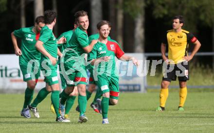 Fussball 1. Klasse C. Oberglan gegen Wietersdorf. Torjubel  (Wietersdorf). Oberglan, am 10.6.2017.
Foto: Kuess
---
pressefotos, pressefotografie, kuess, qs, qspictures, sport, bild, bilder, bilddatenbank