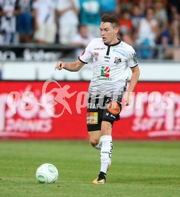Fussball Tipico Bundesliga. RZ Pellets WAC gegen FC Red Bull Salzburg. Florian Flecker (WAC). Wolfsberg, am  22.7.2017.
Foto: Kuess

---
pressefotos, pressefotografie, kuess, qs, qspictures, sport, bild, bilder, bilddatenbank