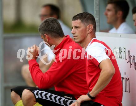Fussball. Kaerntner Liga. ATUS Ferlach gegen ASV. Trainer Mario Verdel (Ferlach). Ferlach, 29.7.2017.
Foto: Kuess
---
pressefotos, pressefotografie, kuess, qs, qspictures, sport, bild, bilder, bilddatenbank