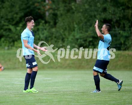 Fussball. Kaerntner Liga. ATUS Ferlach gegen ASV. torjubel  Philipp Matthias Gaggl (ASV). Ferlach, 29.7.2017.
Foto: Kuess
---
pressefotos, pressefotografie, kuess, qs, qspictures, sport, bild, bilder, bilddatenbank