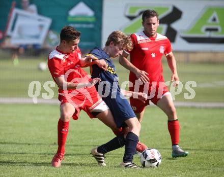 Fussball. 2. Klasse D. KAC B Juniors gegen Viktring. Gerin Jochen Stadler, Edin Cosic (KAC), Martin Ladinser (Viktring). Klagenfurt, 29.7.2017.
Foto: Kuess
---
pressefotos, pressefotografie, kuess, qs, qspictures, sport, bild, bilder, bilddatenbank