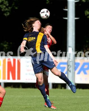 Fussball. 2. Klasse D. KAC B Juniors gegen Viktring. Gerin Jochen Stadler (KAC), Sebastian Wiesmair (Viktring). Klagenfurt, 29.7.2017.
Foto: Kuess
---
pressefotos, pressefotografie, kuess, qs, qspictures, sport, bild, bilder, bilddatenbank