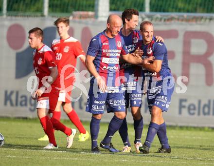 Fussball Kaerntner Liga. KAC 1909 gegen Lendorf. Torjubel Martin Morgenstern (Lendorf). Klagenfurt, am 5.8.2017.
Foto: Kuess
---
pressefotos, pressefotografie, kuess, qs, qspictures, sport, bild, bilder, bilddatenbank