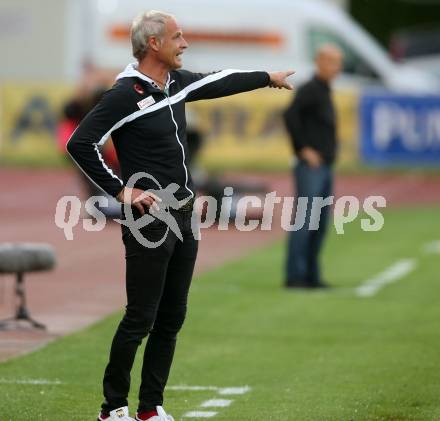 Fussball Tipico Bundesliga. RZ Pellets WAC gegen Cashpoint SCR Altach. Trainer Heimo Pfeifenberger (WAC). Wolfsberg, am  6.8.2017.
Foto: Kuess

---
pressefotos, pressefotografie, kuess, qs, qspictures, sport, bild, bilder, bilddatenbank