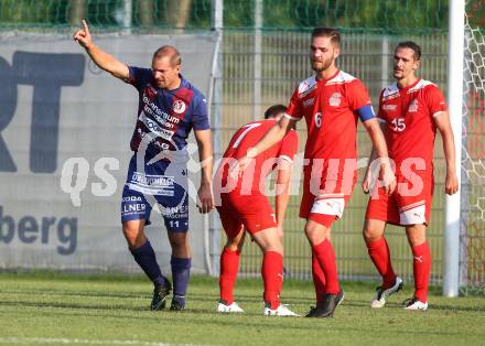 Fussball Kaerntner Liga. KAC 1909 gegen Lendorf. Torjubel Martin Morgenstern (Lendorf). Klagenfurt, am 5.8.2017.
Foto: Kuess
---
pressefotos, pressefotografie, kuess, qs, qspictures, sport, bild, bilder, bilddatenbank