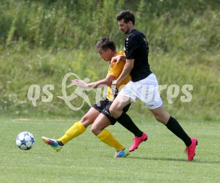 Fussball: 1. Klasse B. Feistritz/Ros. gegen Faakersee. Norbert Koller (Feistritz/Ros.), Ratko Bojic (Faakersee). Feistritz, 6.8.2017.
Foto: Kuess
---
pressefotos, pressefotografie, kuess, qs, qspictures, sport, bild, bilder, bilddatenbank