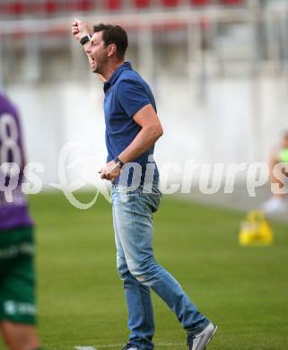 Fussball Regionalliga. SK Austria Klagenfurt gegen SC Weiz. Trainer Bruno Friesenbichler (Weiz). Klagenfurt, am 4.8.2017.
Foto: Kuess
---
pressefotos, pressefotografie, kuess, qs, qspictures, sport, bild, bilder, bilddatenbank