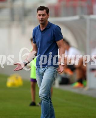 Fussball Regionalliga. SK Austria Klagenfurt gegen SC Weiz. Trainer Bruno Friesenbichler (Weiz). Klagenfurt, am 4.8.2017.
Foto: Kuess
---
pressefotos, pressefotografie, kuess, qs, qspictures, sport, bild, bilder, bilddatenbank