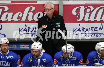 EBEL. Eishockey Bundesliga. Testspiel. EC VSV gegen Lyon. Trainer Greg Holst (VSV). Villach, am 10.8.2017.
Foto: Kuess 


---
pressefotos, pressefotografie, kuess, qs, qspictures, sport, bild, bilder, bilddatenbank