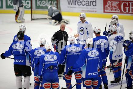 Eishockey Bundesliga. Training. VSV. Trainer Greg Holst. Villach, 3.8.2017.
Foto: Kuess
---
pressefotos, pressefotografie, kuess, qs, qspictures, sport, bild, bilder, bilddatenbank