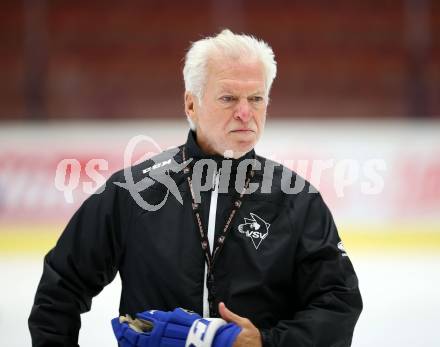 Eishockey Bundesliga. Training. VSV. Trainer Greg Holst. Villach, 3.8.2017.
Foto: Kuess
---
pressefotos, pressefotografie, kuess, qs, qspictures, sport, bild, bilder, bilddatenbank