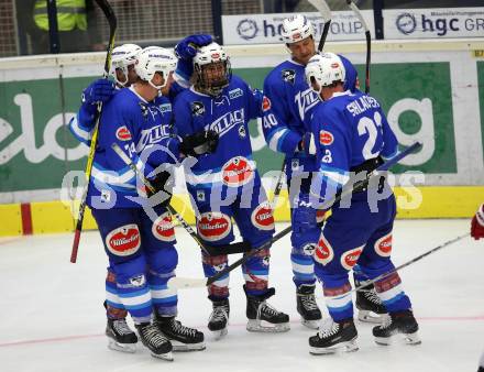 EBEL. Eishockey Bundesliga. Testspiel. EC VSV gegen Lyon. Torjubel Benjamin Lanzinger, Nico Brunner, Michael Grabner, Markus Schlacher, Michael Raffl (VSV). Villach, am 10.8.2017.
Foto: Kuess 


---
pressefotos, pressefotografie, kuess, qs, qspictures, sport, bild, bilder, bilddatenbank