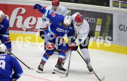 EBEL. Eishockey Bundesliga. Testspiel. EC VSV gegen Lyon. Thomas Winkler
(VSV), Maxime Favre Felix (Lyon). Villach, am 10.8.2017.
Foto: Kuess 


---
pressefotos, pressefotografie, kuess, qs, qspictures, sport, bild, bilder, bilddatenbank