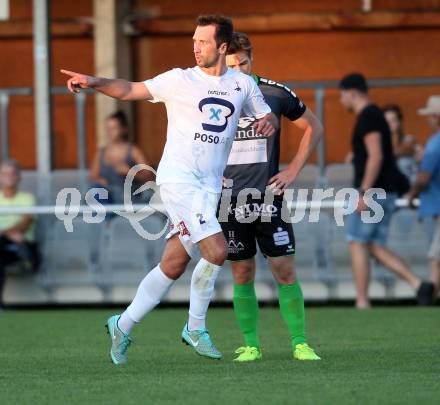Fussball Kaerntner Liga. SAK gegen Feldkirchen. Torjubel Marjan Kropiunik (SAK). Welzenegg, am 11.8.2017.
Foto: Kuess
---
pressefotos, pressefotografie, kuess, qs, qspictures, sport, bild, bilder, bilddatenbank