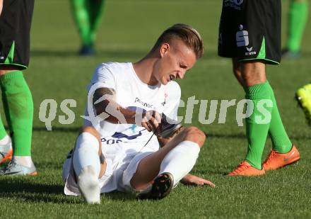 Fussball Kaerntner Liga. SAK gegen Feldkirchen. Jurinic Andrej (SAK). Welzenegg, am 11.8.2017.
Foto: Kuess
---
pressefotos, pressefotografie, kuess, qs, qspictures, sport, bild, bilder, bilddatenbank