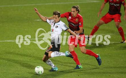 Fussball Tipico Bundesliga. RZ Pellets WAC gegen FC Flyeralarm Admira. Gerald Nutz, (WAC), Markus Wostry (Admira). Wolfsberg, am  19.8.2017.
Foto: Kuess

---
pressefotos, pressefotografie, kuess, qs, qspictures, sport, bild, bilder, bilddatenbank