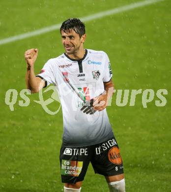 Fussball Tipico Bundesliga. RZ Pellets WAC gegen FC Flyeralarm Admira. Torjubel Mihret Topcagic (WAC). Wolfsberg, am  19.8.2017.
Foto: Kuess

---
pressefotos, pressefotografie, kuess, qs, qspictures, sport, bild, bilder, bilddatenbank