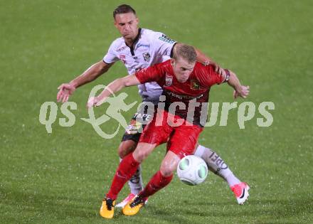 Fussball Tipico Bundesliga. RZ Pellets WAC gegen FC Flyeralarm Admira. Bernd Gschweidl,  (WAC), Thomas Ebner (Admira). Wolfsberg, am  19.8.2017.
Foto: Kuess

---
pressefotos, pressefotografie, kuess, qs, qspictures, sport, bild, bilder, bilddatenbank