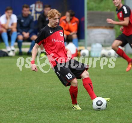Fussball. Unterliga Ost. Eberstein gegen Rueckersdorf. Christian Krasnik  (Rueckersdorf). Eberstein, 19.8.2017.
Foto: Kuess
---
pressefotos, pressefotografie, kuess, qs, qspictures, sport, bild, bilder, bilddatenbank