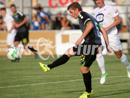 Fussball Kaerntner Liga. SAK gegen Voelkermarkt. Philipp Grilz (Voelkermarkt). Klagenfurt, 25.8.2017.
Foto: Kuess
---
pressefotos, pressefotografie, kuess, qs, qspictures, sport, bild, bilder, bilddatenbank