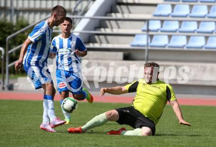 Fussball. 2. KLasse C. VSV gegen Draschitz. Marko Sarkovic (VSV), Konrad Schmid (Draschitz). Villach, am 27.8.2017.
Foto: Kuess
---
pressefotos, pressefotografie, kuess, qs, qspictures, sport, bild, bilder, bilddatenbank