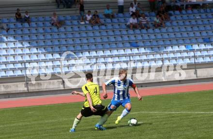 Fussball. 2. KLasse C. VSV gegen Draschitz. Alexander Lessnigg (VSV), Bernhard Prikerznik (Draschitz). Villach, am 27.8.2017.
Foto: Kuess
---
pressefotos, pressefotografie, kuess, qs, qspictures, sport, bild, bilder, bilddatenbank