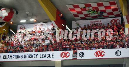 Eishockey CHL. Champions Hockey League. KAC gegen Froelunda. Fans (KAC). Klagenfurt, am 31.8.2017.
Foto: Kuess

---
pressefotos, pressefotografie, kuess, qs, qspictures, sport, bild, bilder, bilddatenbank