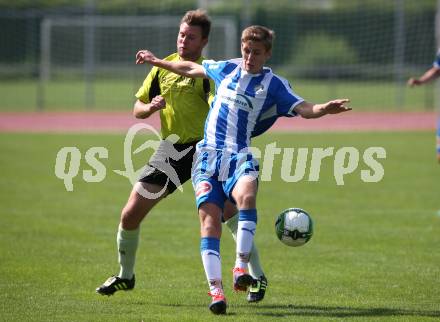 Fussball. 2. KLasse C. VSV gegen Draschitz. Raphael Velikogne (VSV), Florian Kaiser (Draschitz). Villach, am 27.8.2017.
Foto: Kuess
---
pressefotos, pressefotografie, kuess, qs, qspictures, sport, bild, bilder, bilddatenbank