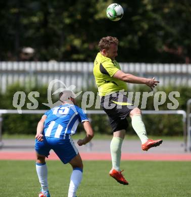 Fussball. 2. KLasse C. VSV gegen Draschitz. Srdan Arsic (VSV), Konrad Schmid (Draschitz). Villach, am 27.8.2017.
Foto: Kuess
---
pressefotos, pressefotografie, kuess, qs, qspictures, sport, bild, bilder, bilddatenbank