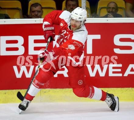 Eishockey CHL. Champions Hockey League. KAC gegen Froelunda. Thomas Hundertpfund (KAC). Klagenfurt, am 31.8.2017.
Foto: Kuess

---
pressefotos, pressefotografie, kuess, qs, qspictures, sport, bild, bilder, bilddatenbank