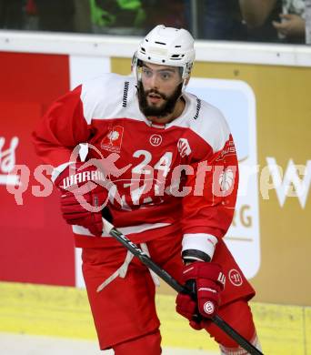 Eishockey CHL. Champions Hockey League. KAC gegen Froelunda. Steven Strong (KAC). Klagenfurt, am 31.8.2017.
Foto: Kuess

---
pressefotos, pressefotografie, kuess, qs, qspictures, sport, bild, bilder, bilddatenbank