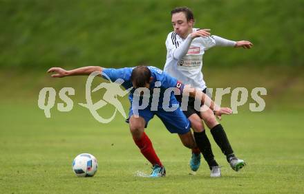 Fussball 1. Klasse A. Gmuend gegen Oberlienz. Peter Wettengl, (Gmuend),  Christian Gander (Oberlienz). Gmuend, am 2.9.2017.
Foto: Kuess
---
pressefotos, pressefotografie, kuess, qs, qspictures, sport, bild, bilder, bilddatenbank