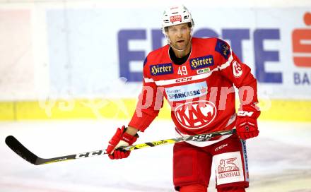 EBEL. Eishockey Bundesliga. KAC gegen Graz 99ers. Richard Regehr (KAC). Klagenfurt, am 08.9.2017.
Foto: Kuess

---
pressefotos, pressefotografie, kuess, qs, qspictures, sport, bild, bilder, bilddatenbank