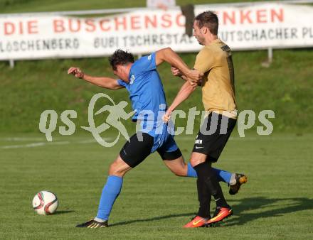Fussball. Kaerntner Liga. Koettmannsdorf gegen ASV. Christian Schimmel (Koettmannsdorf),  Matthias Dollinger (ASV). Koettmannsdorf, 9.9.2017.
Foto: Kuess
---
pressefotos, pressefotografie, kuess, qs, qspictures, sport, bild, bilder, bilddatenbank