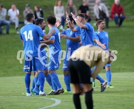 Fussball. Kaerntner Liga. Koettmannsdorf gegen ASV. Torjubel Niko Maric (ASV). Koettmannsdorf, 9.9.2017.
Foto: Kuess
---
pressefotos, pressefotografie, kuess, qs, qspictures, sport, bild, bilder, bilddatenbank