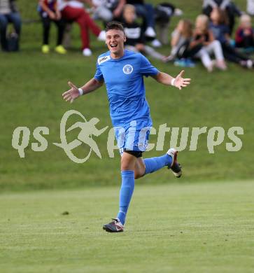 Fussball. Kaerntner Liga. Koettmannsdorf gegen ASV. Torjubel Niko Maric (ASV). Koettmannsdorf, 9.9.2017.
Foto: Kuess
---
pressefotos, pressefotografie, kuess, qs, qspictures, sport, bild, bilder, bilddatenbank