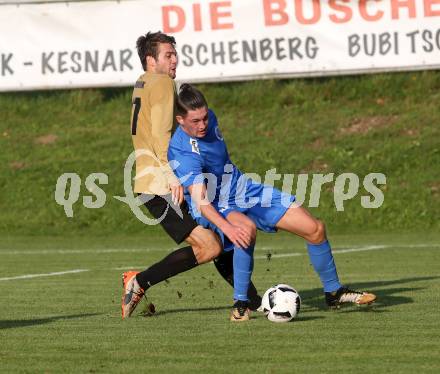 Fussball. Kaerntner Liga. Koettmannsdorf gegen ASV.  Stephan Borovnik (Koettmannsdorf),  Philipp Matthias Gaggl (ASV). Koettmannsdorf, 9.9.2017.
Foto: Kuess
---
pressefotos, pressefotografie, kuess, qs, qspictures, sport, bild, bilder, bilddatenbank