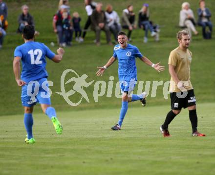 Fussball. Kaerntner Liga. Koettmannsdorf gegen ASV. Torjubel Niko Maric (ASV). Koettmannsdorf, 9.9.2017.
Foto: Kuess
---
pressefotos, pressefotografie, kuess, qs, qspictures, sport, bild, bilder, bilddatenbank