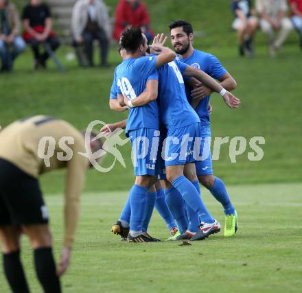 Fussball. Kaerntner Liga. Koettmannsdorf gegen ASV. Torjubel Niko Maric (ASV). Koettmannsdorf, 9.9.2017.
Foto: Kuess
---
pressefotos, pressefotografie, kuess, qs, qspictures, sport, bild, bilder, bilddatenbank