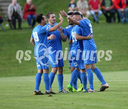 Fussball. Kaerntner Liga. Koettmannsdorf gegen ASV. Torjubel Niko Maric (ASV). Koettmannsdorf, 9.9.2017.
Foto: Kuess
---
pressefotos, pressefotografie, kuess, qs, qspictures, sport, bild, bilder, bilddatenbank