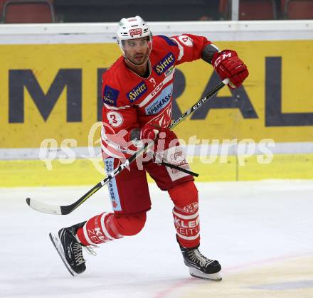 EBEL. Eishockey Bundesliga. KAC gegen HC Orli Znojmo. David Joseph Fischer (KAC). Klagenfurt, am 15.9.2017.
Foto: Kuess

---
pressefotos, pressefotografie, kuess, qs, qspictures, sport, bild, bilder, bilddatenbank